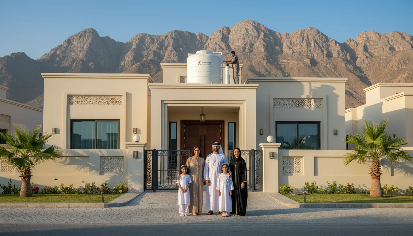 تركيب نظام فلترة مياه في فيلا بالفجيرة