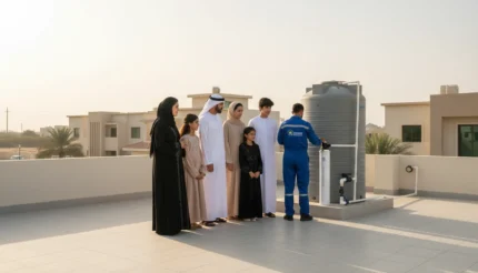 تركيب نظام فلترة مياه في فيلا بأم القيوين