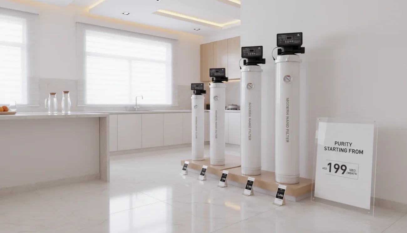 أسعار فلاتر المياه في الإمارات حسب النوع والسعة