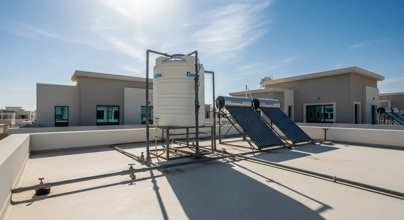 water tank uae rooftop - مودرن ووتر سوليشن