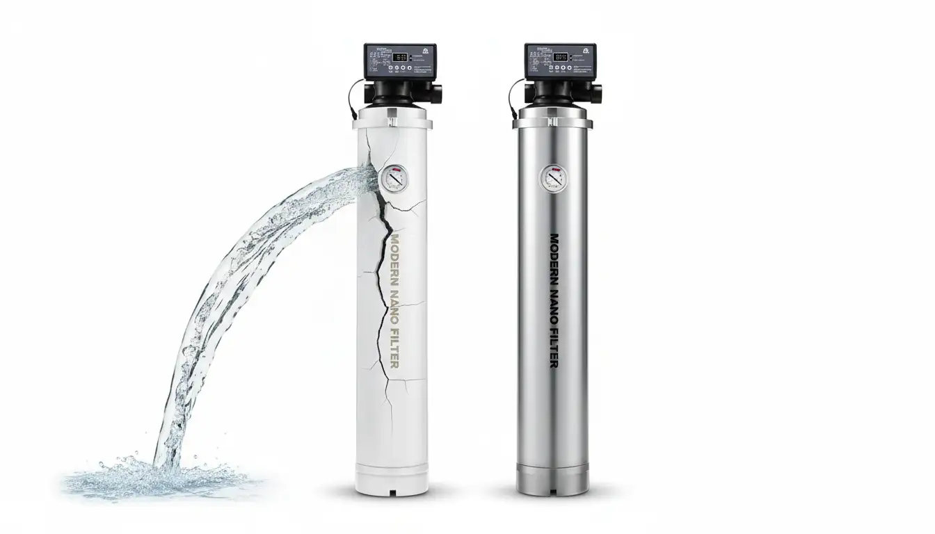 فلتر مياه لا يتحمل ضغط المياه في المنزل